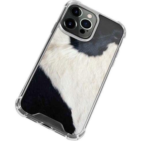 Cow Animal Print iPhone 14 Pro Clear Case